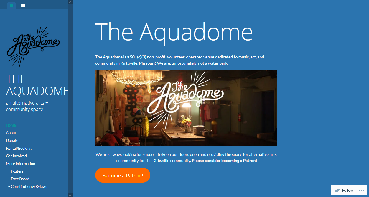 The Aquadome Homepage.